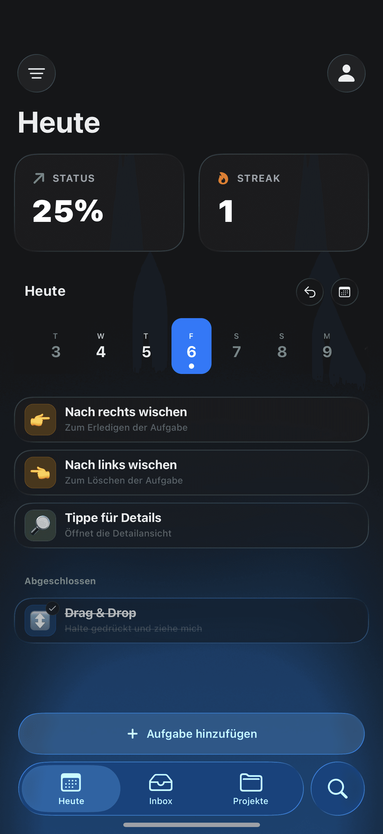 Reminders+ Tasks Screen